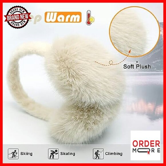 Winter Faux Fur Foldable Earmuffs - Soft Ear Warmers for Women & Girls main image 6